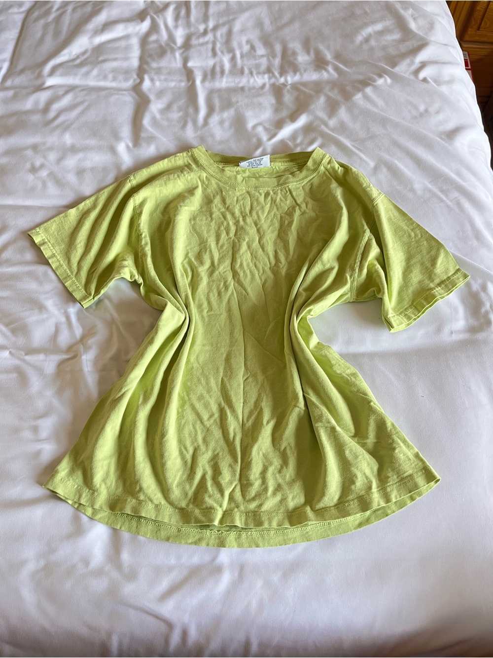 Vintage Willow Bay Lime Green Crewneck Short Sleeve Tee Size M